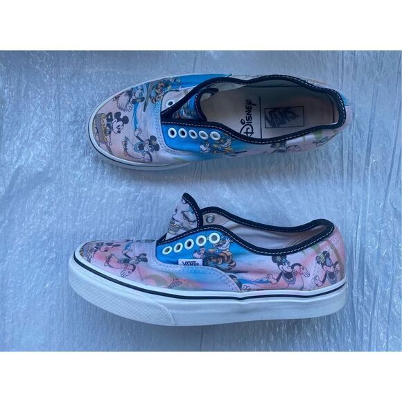 Vans Women’s Shoe Disney Mickey Mouse Minnie Goofy Hawaiian Aloha Sz 8.5 US - Picture 2 of 10
